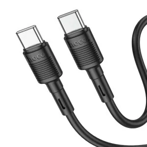 Hoco X83 laderkabel 60W Type-C til Type-C (1M) - Sort