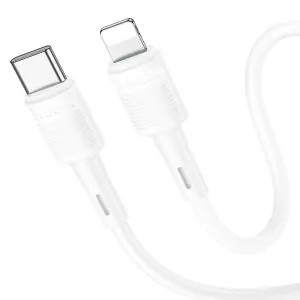 Hoco X83 laderkabel 20W Type-C til iPhone / Lightning (1M) - Hvid